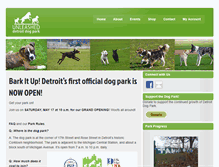 Tablet Screenshot of detroitdogpark.org